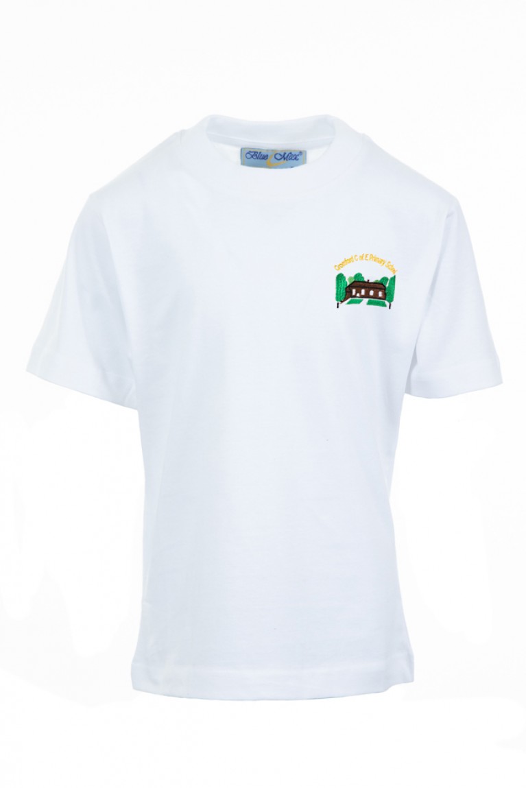 White P.E T-shirt