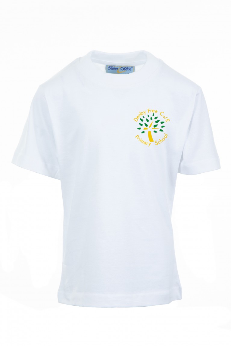 White P.E T-shirt