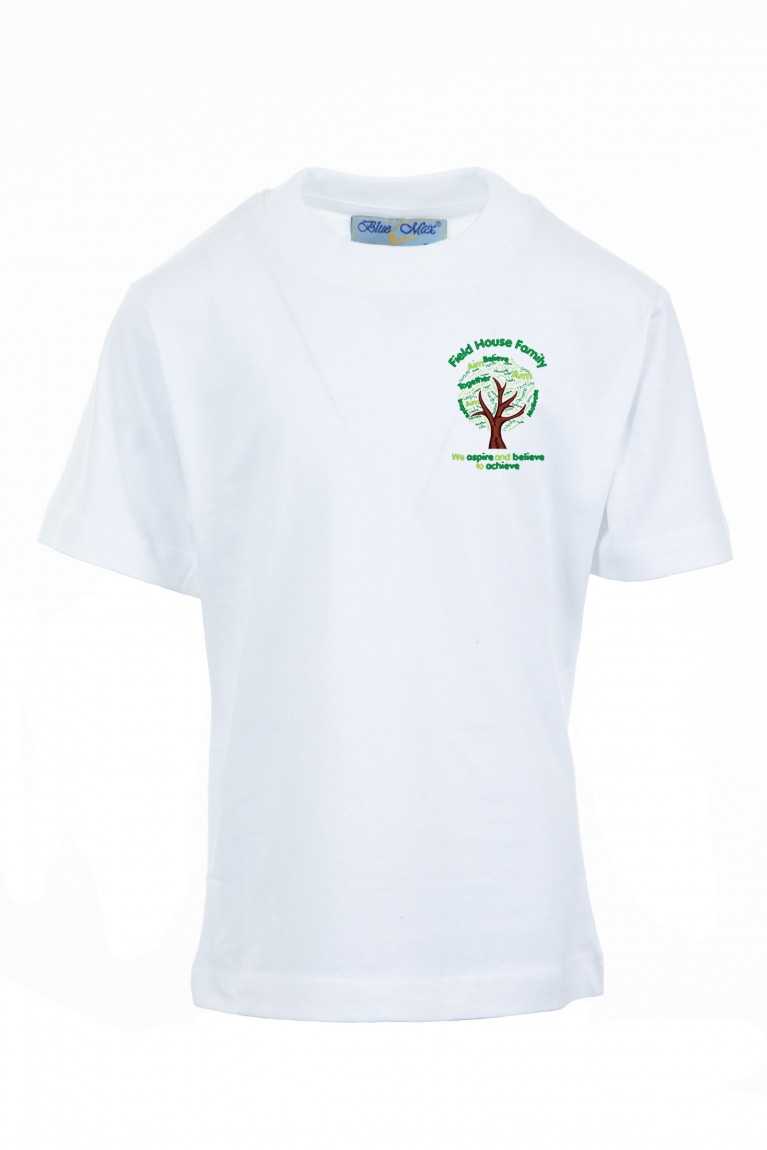 White P.E T-shirt
