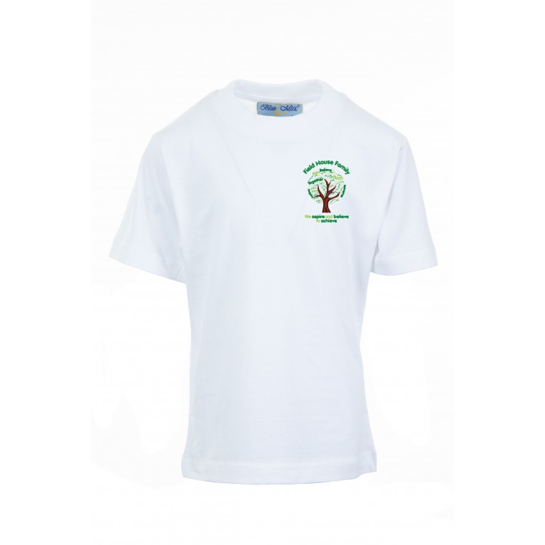 White P.E T-shirt