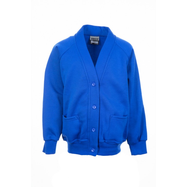 Plain Blue Cardigan