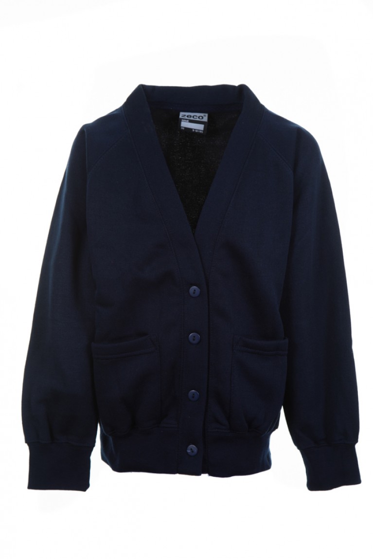 Plain Navy Cardigan 