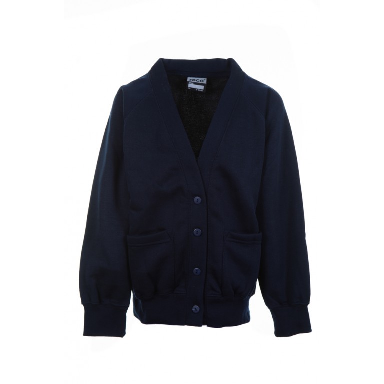 Plain Navy Cardigan 