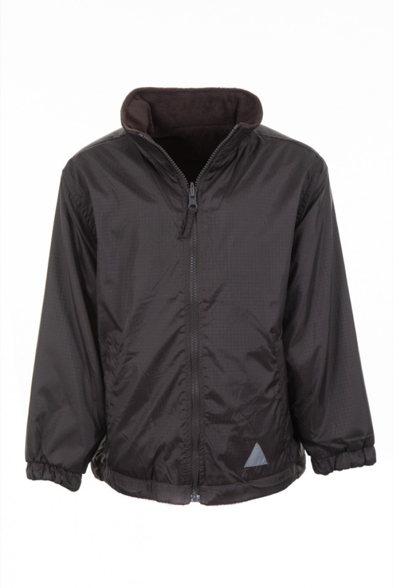 Plain Brown Reversible Showerproof Jacket