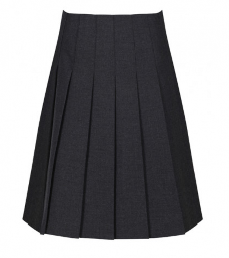 Trutex Junior Stitch Down Pleat Skirt in Harrow Grey