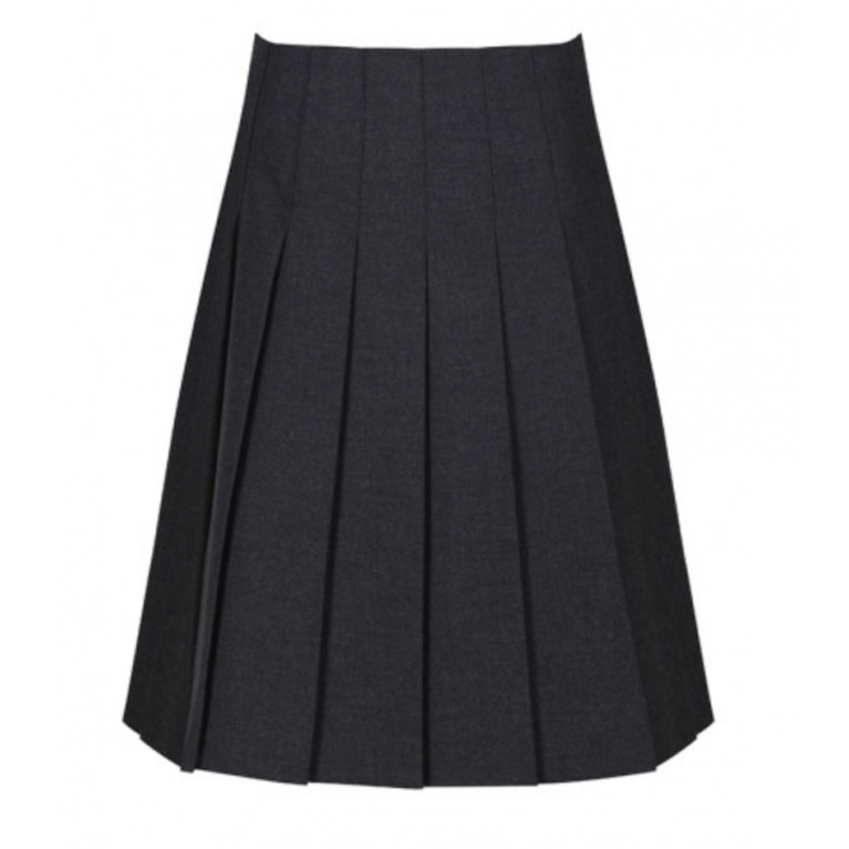 Trutex Senior Stitch Down Pleat Skirt in Harrow Grey