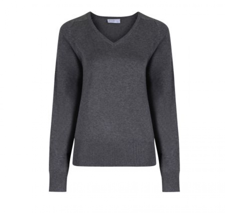 Marl Grey Jumper - Girls Fit