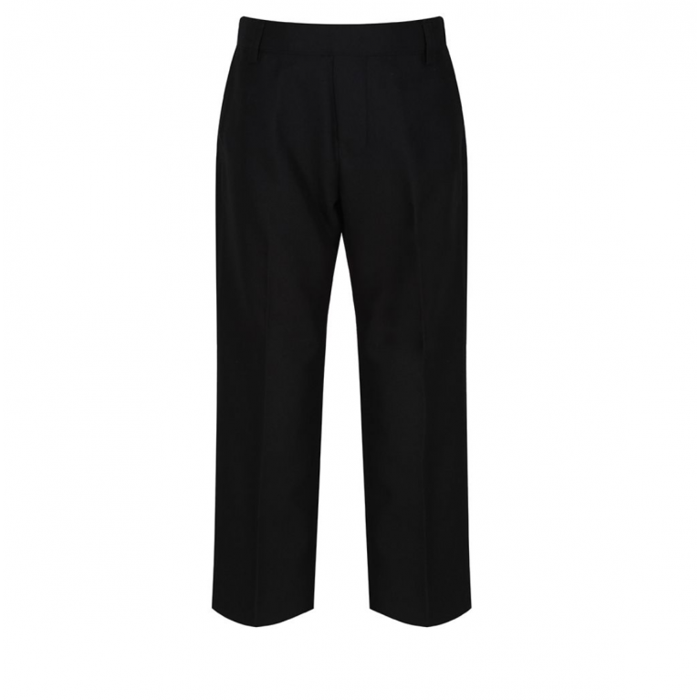 Boys Black Senior Sturdy Fit Trousers 