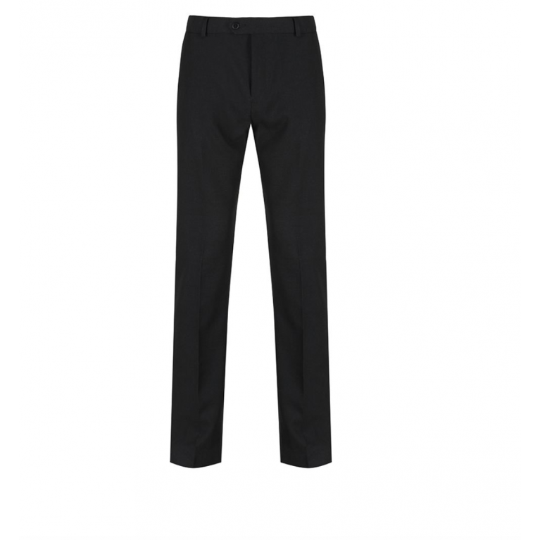 Boys Black Senior Slim Leg Trousers 