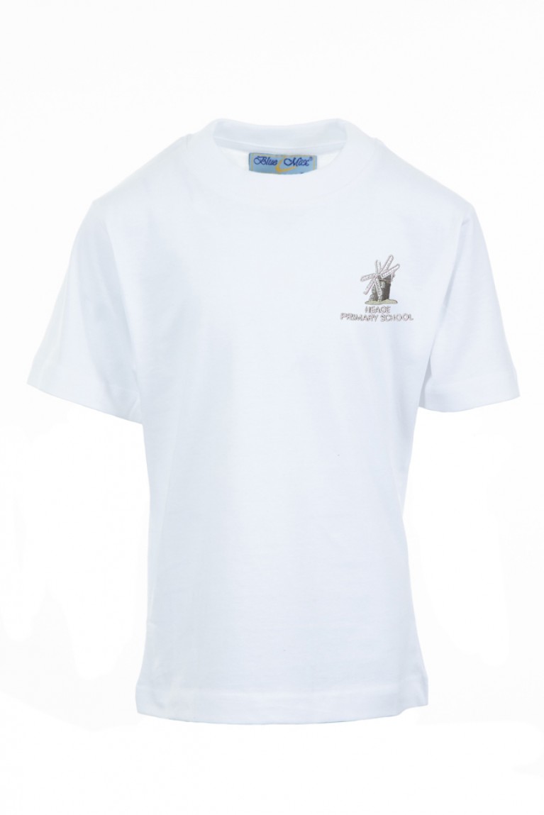 White P.E T-shirt
