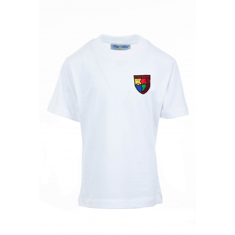 White P.E T-shirt