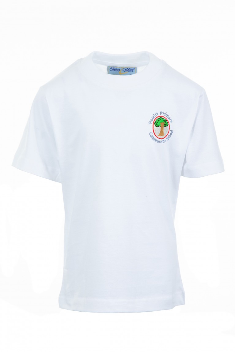 White P.E T-shirt