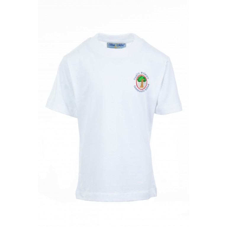 White P.E T-shirt