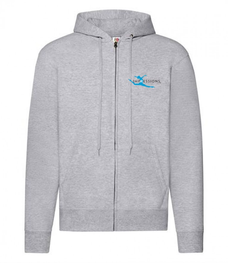 Grey Zip Hoodie