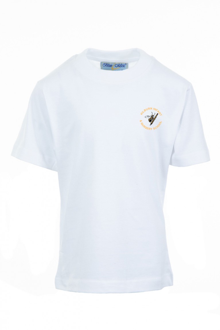 White P.E T-shirt