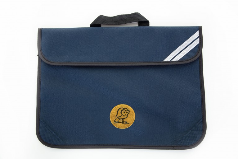 Navy Short Handle Bookbag