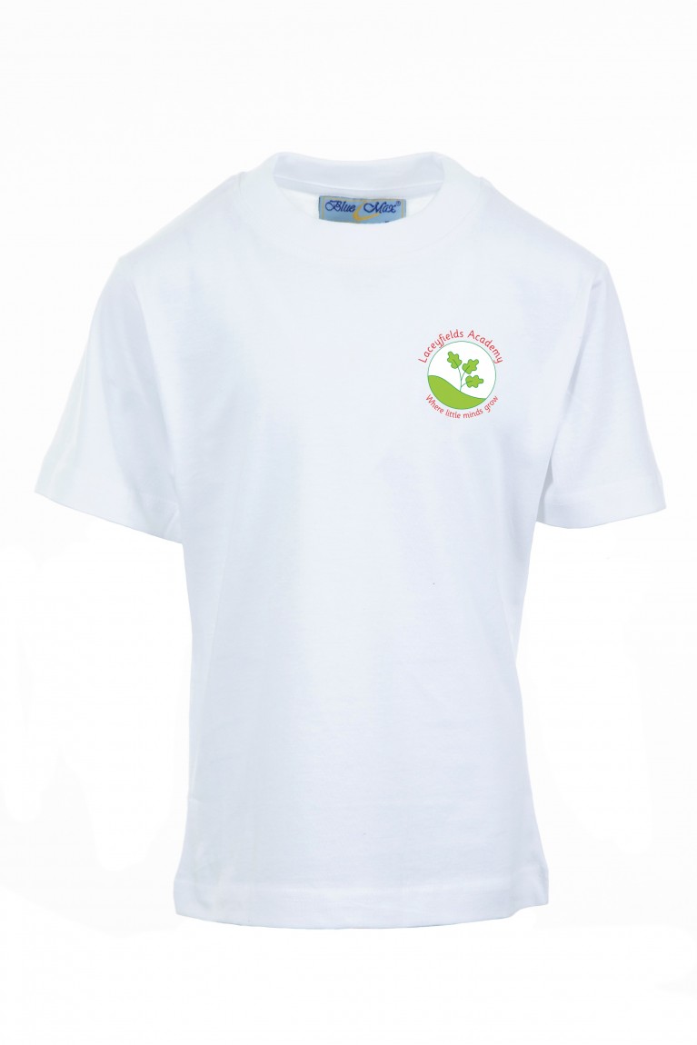 White P.E T-shirt 