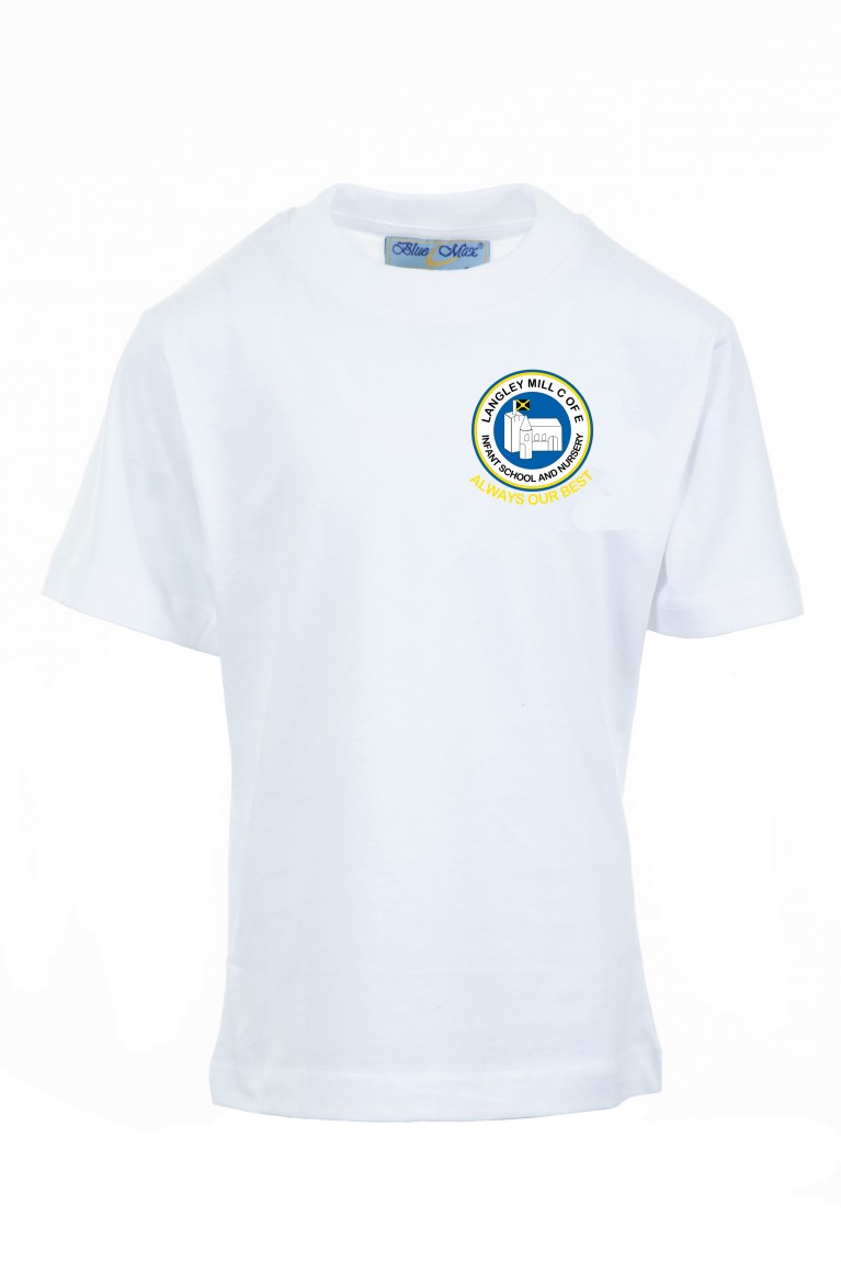 White P.E T-shirt