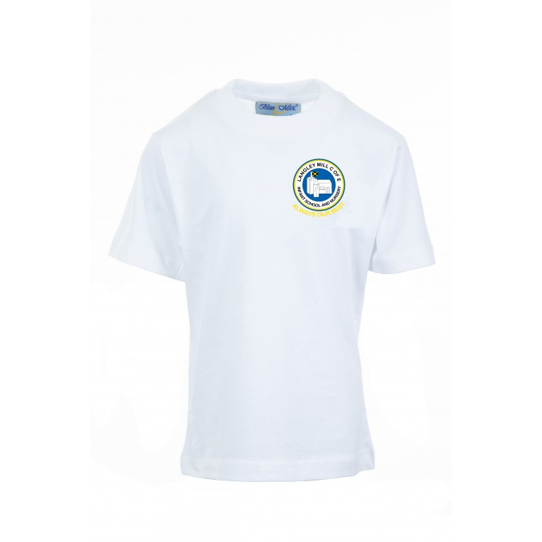 White P.E T-shirt