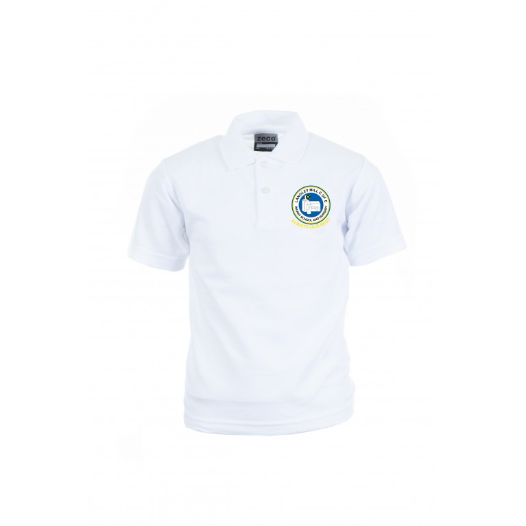 White Heavyweight Polo Shirt 