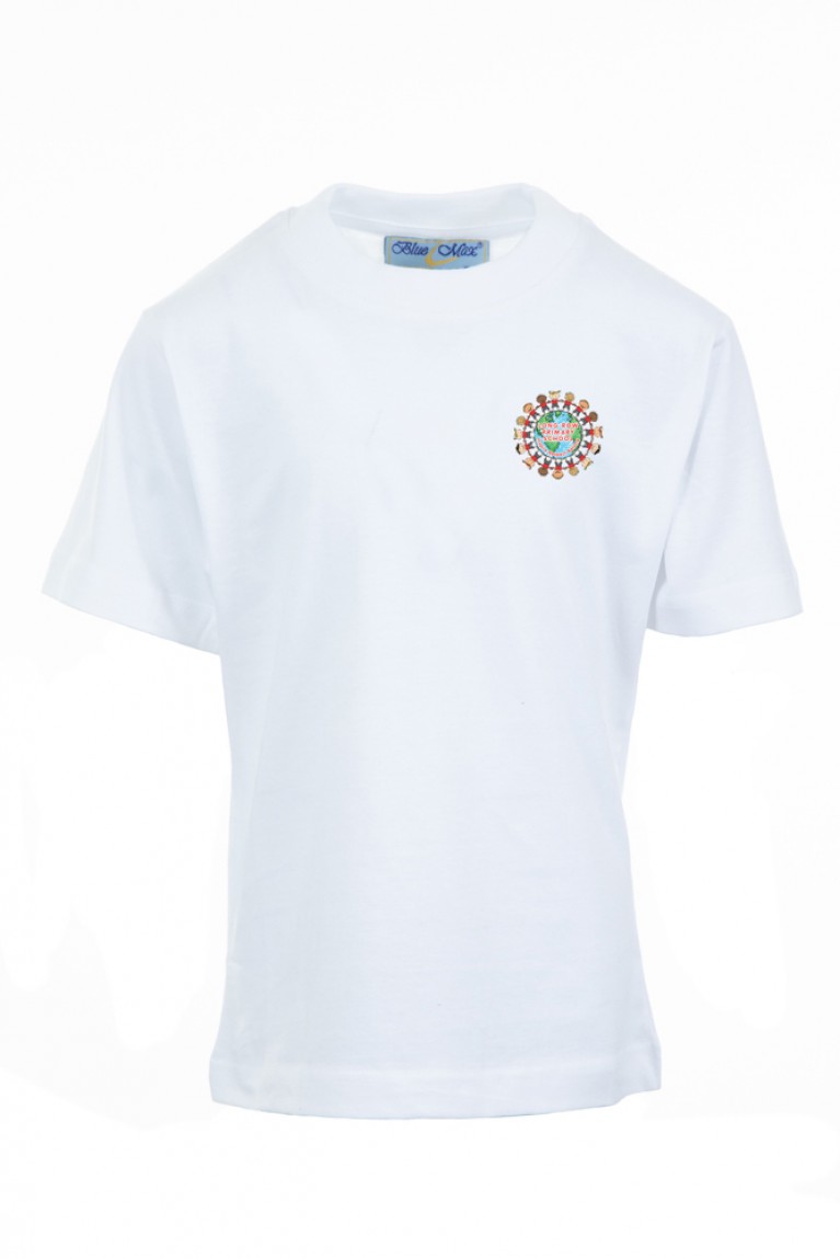 White P.E T-shirt