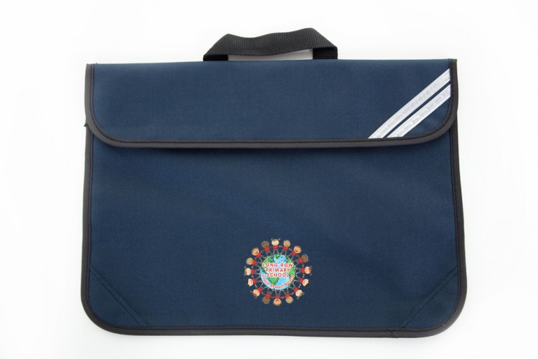 Navy Short Handle Bookbag