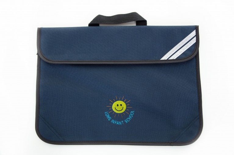 Navy Short Handle Bookbag