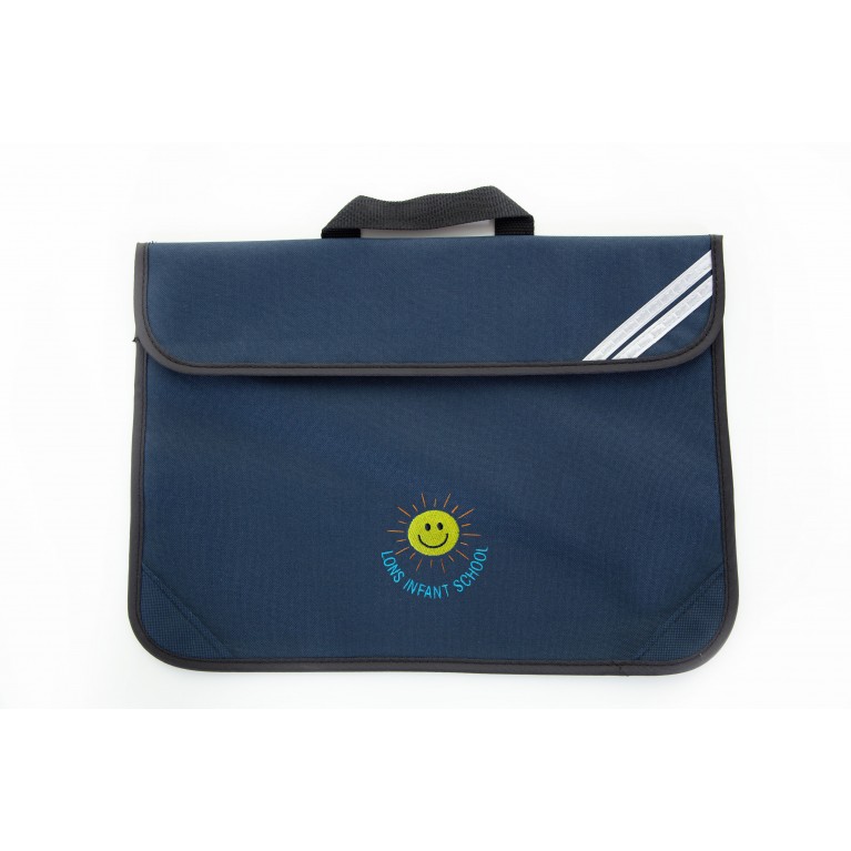 Navy Short Handle Bookbag