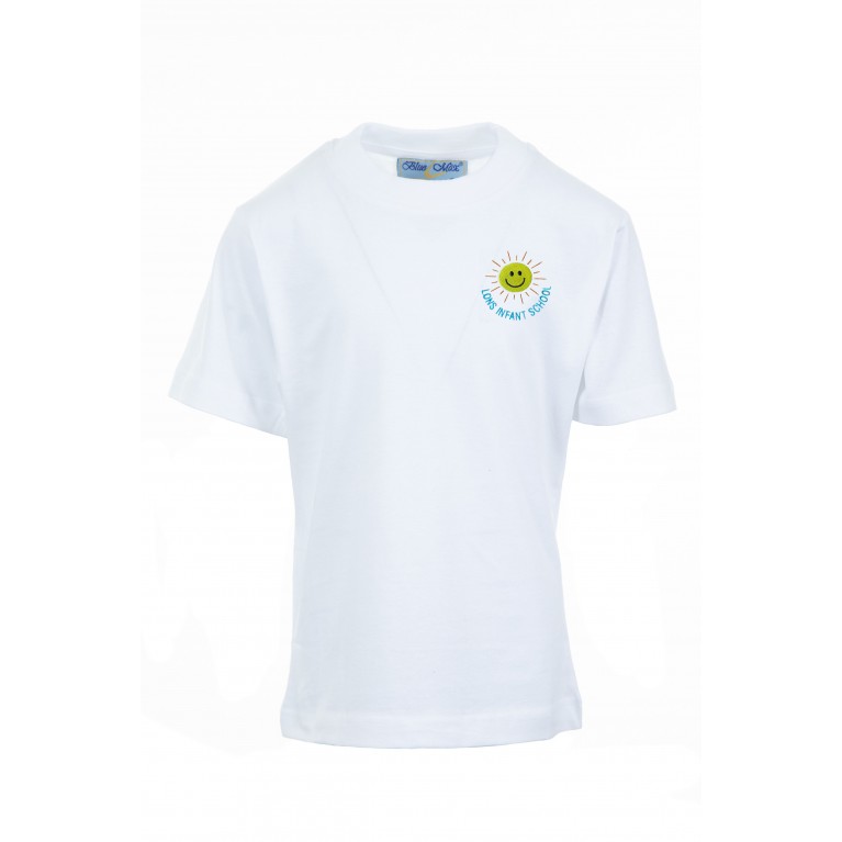 White P.E T-shirt