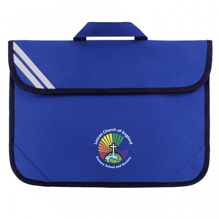 Blue Short Handle Bookbag
