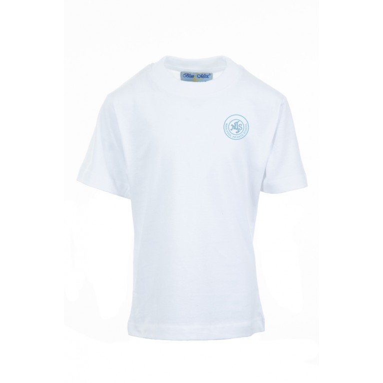 White P.E T-shirt