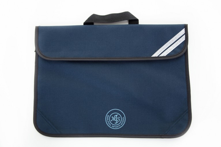 Navy Short Handle Bookbag