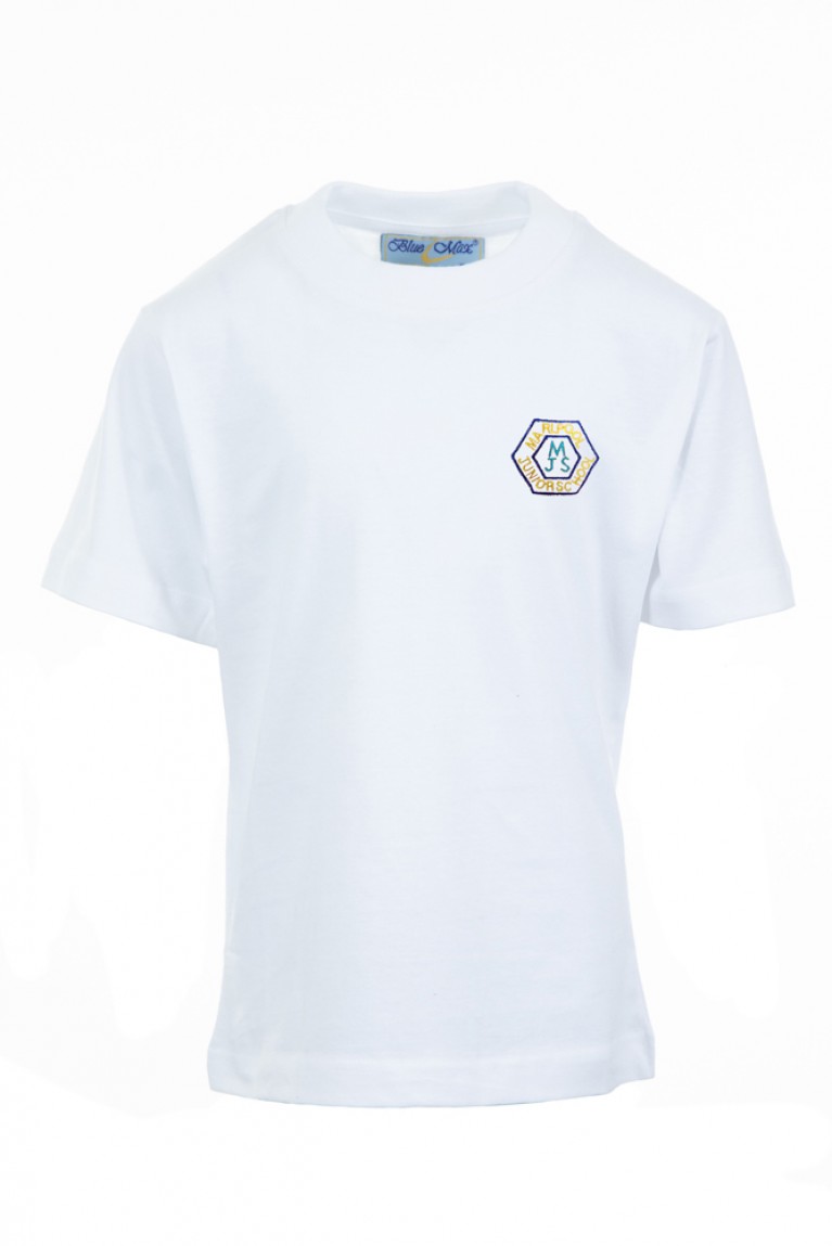 White P.E T-shirt