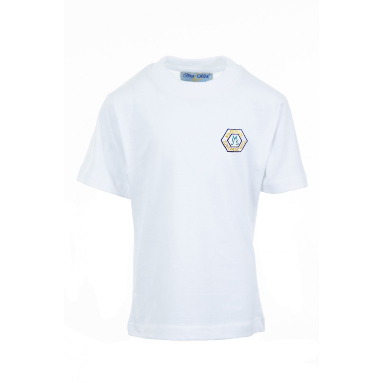 White P.E T-shirt