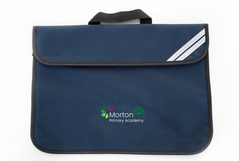 Navy Short Handle Bookbag