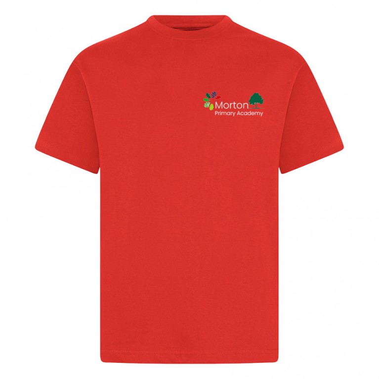 Red P.E T-shirt