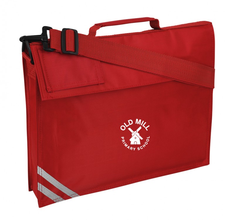 Red Long Handle Bookbag