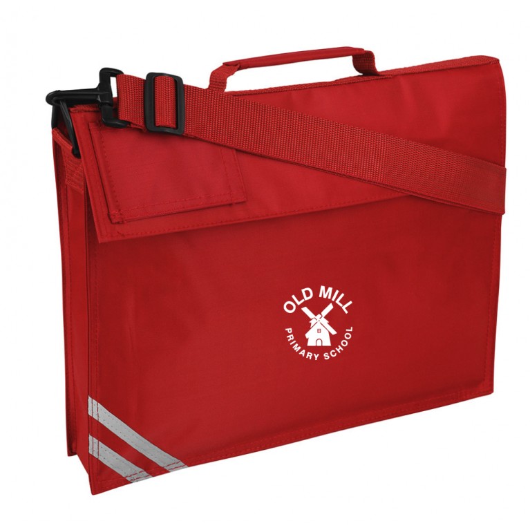 Red Long Handle Bookbag
