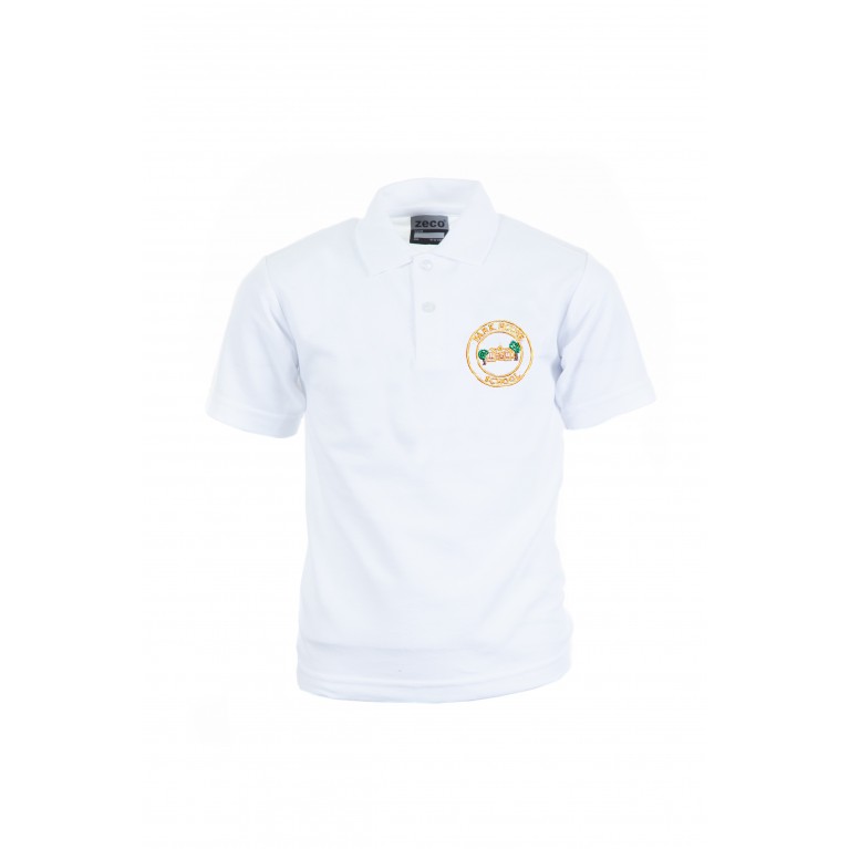 PHP White Heavyweight Polo Shirt 