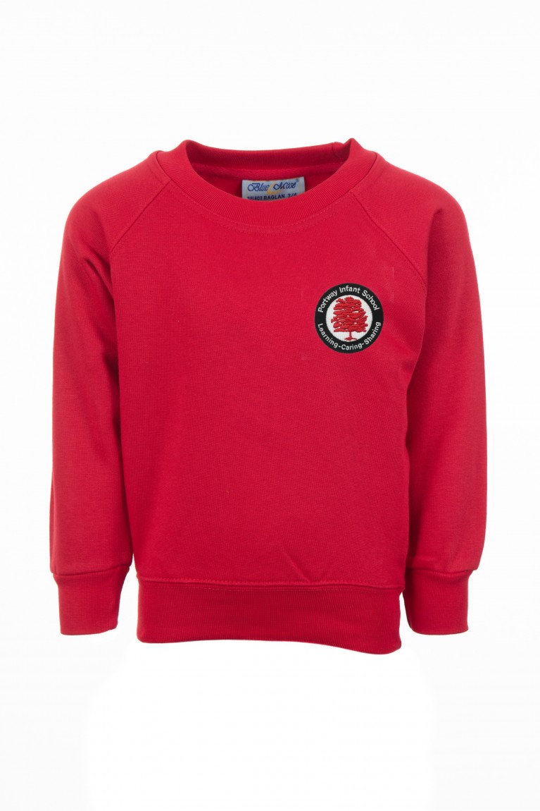Red 70/30 Crew Neck Sweatshirt