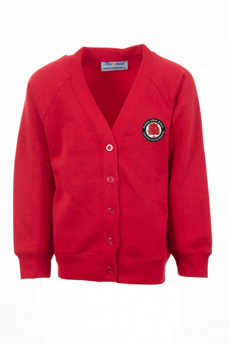 Red 70/30 Cardigan