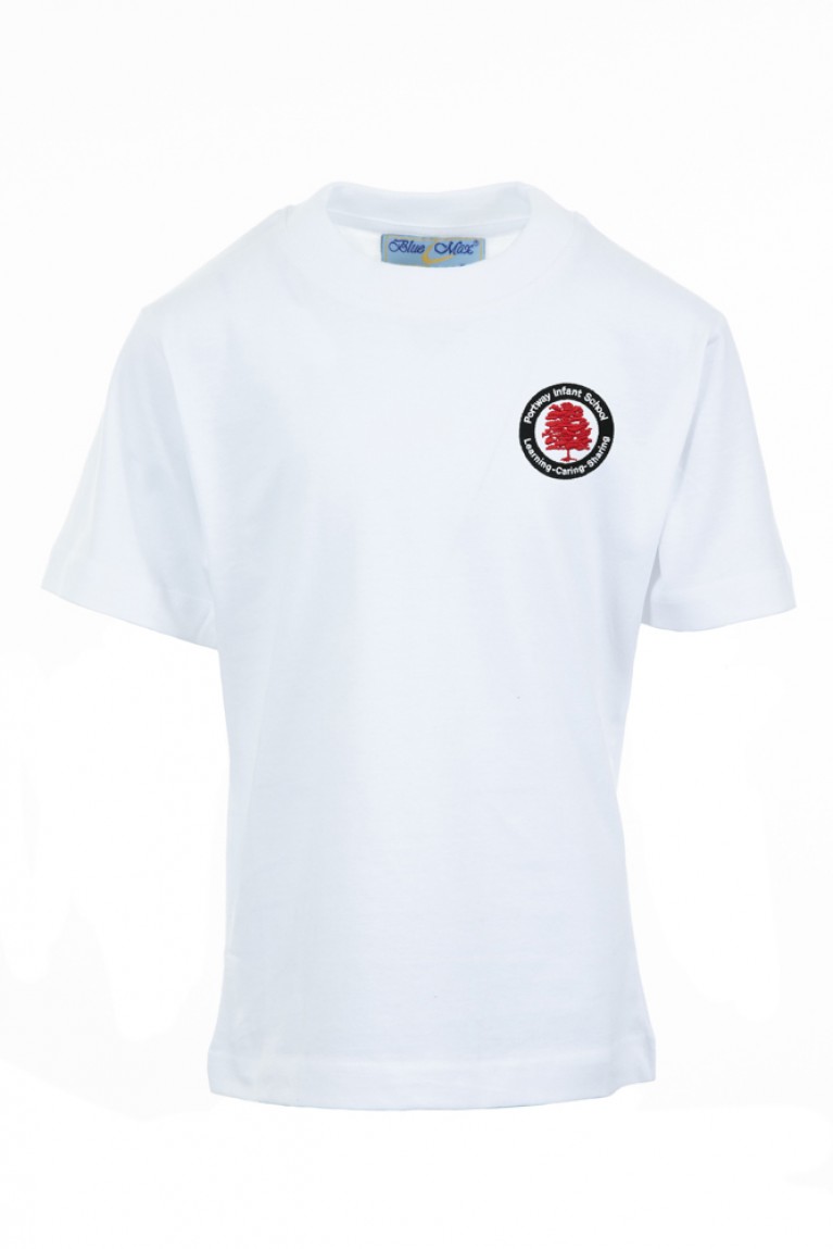 White P.E T-shirt 