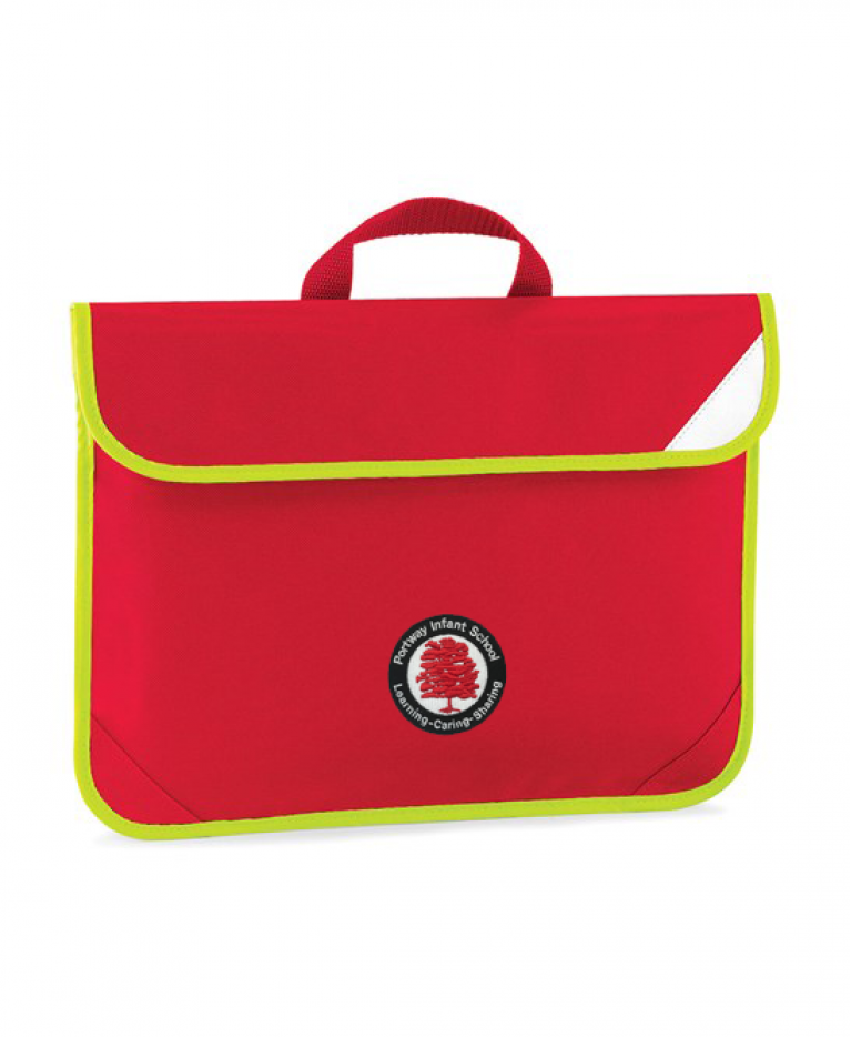 Hi Vis Red Short Handle Bookbag