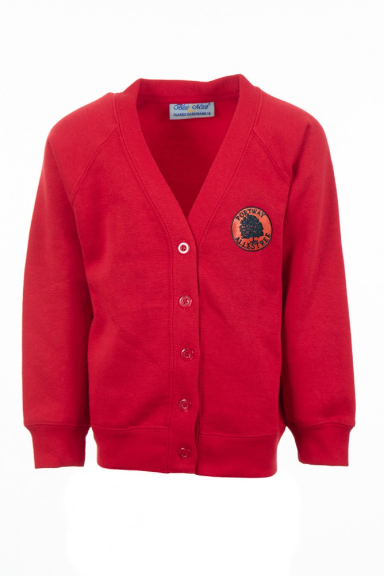 Red 70/30 Cardigan