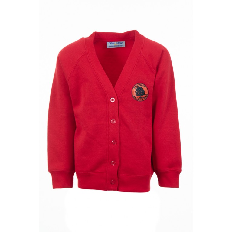 Red 70/30 Cardigan