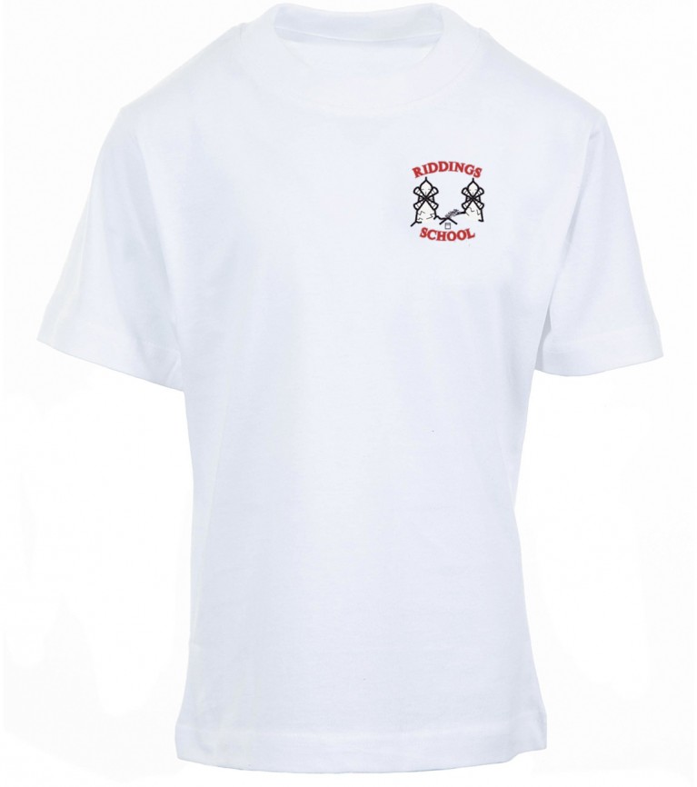 White P.E T-shirt