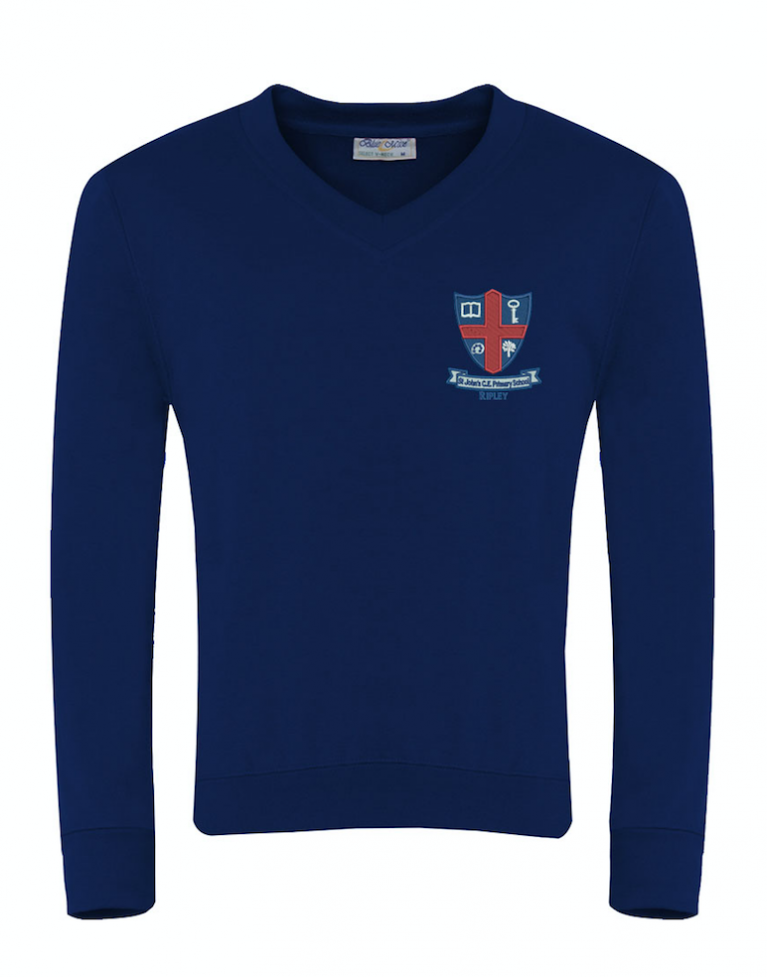 Navy Select V Neck Sweatshirt 