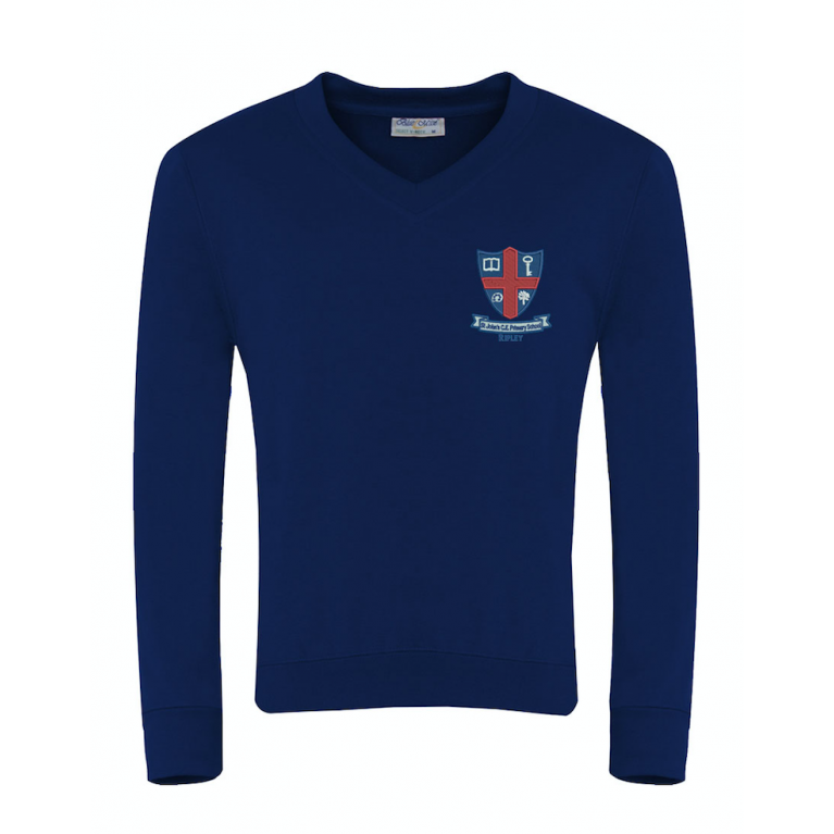 Navy Select V Neck Sweatshirt 