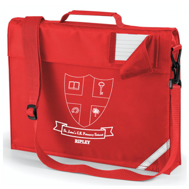 Red Junior Bookbag - Printed