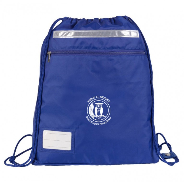Blue Kit Bag with logo